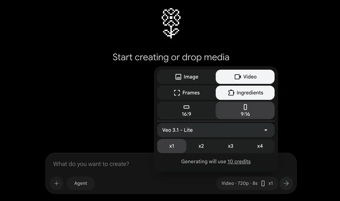 نمونه رابط Google Flow
